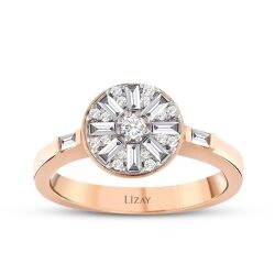 0.37 Carat Diamond Baguette Trend Ring