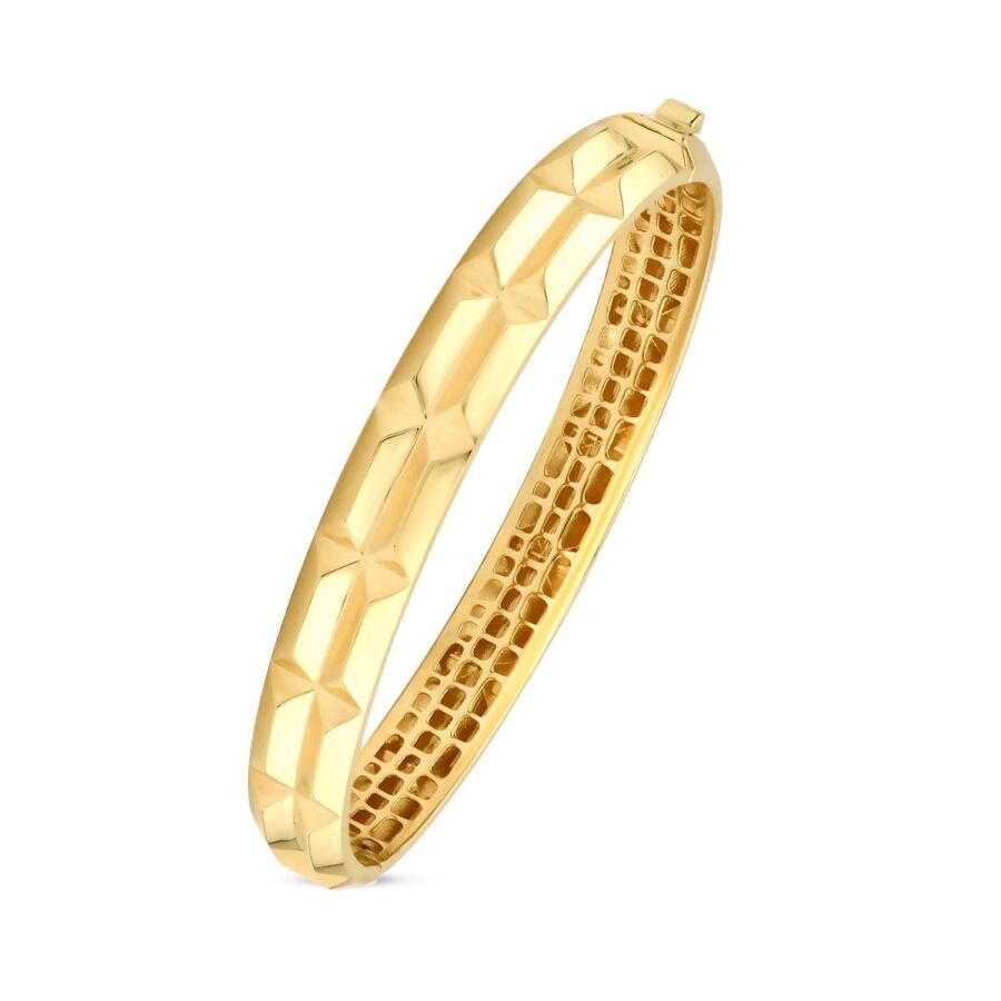 Gold Patterned Bangle