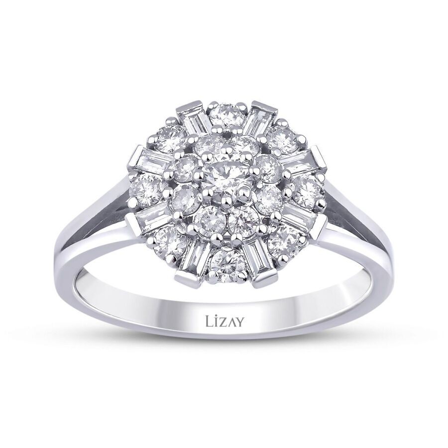 0.64 Carat Baguette Diamond Ring