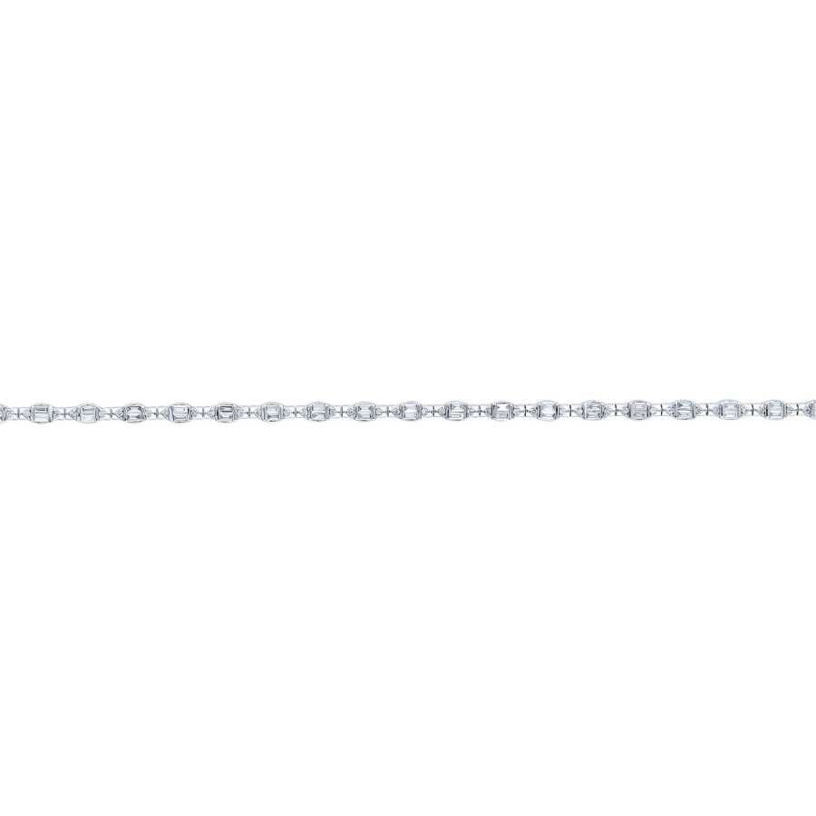 0.89 Carat Diamond Baguette Bracelet