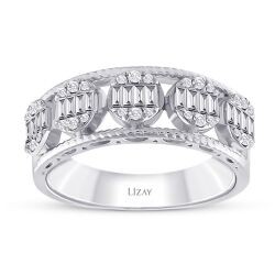 0.45 Carat Diamond Baguette Ring