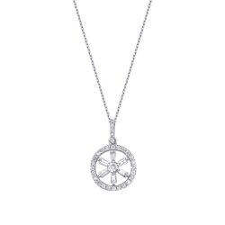 0.29 Carat Diamond Baguette Necklace
