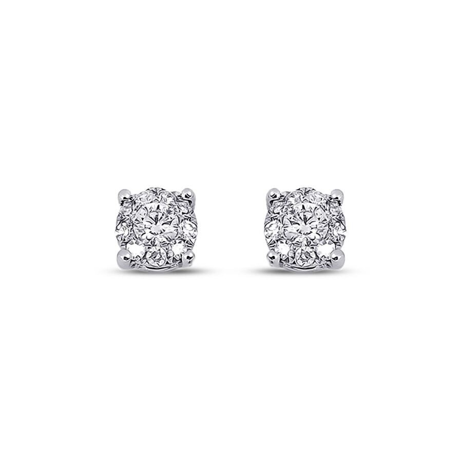 0.16 Carat Diamond Solitaire Earrings