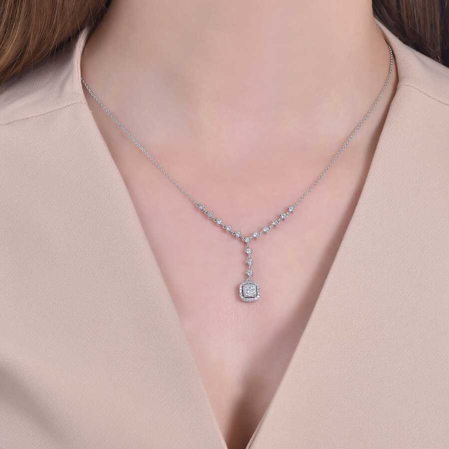 0.57 Carat Diamond Trend Necklace
