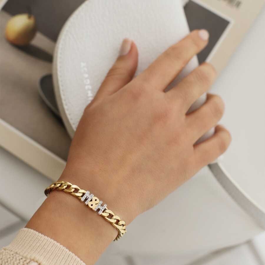 Gold Letter Bracelet