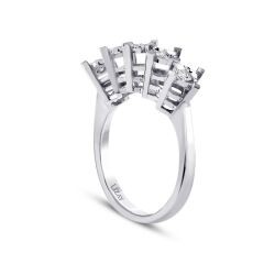 1.00 Carat-Style Diamond-Effect Five-Stone Ring