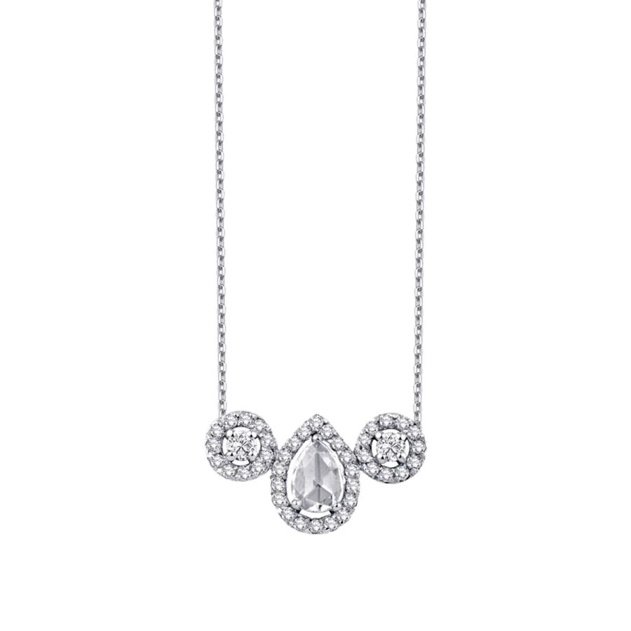 0.39 Carat Diamond Pear Necklace