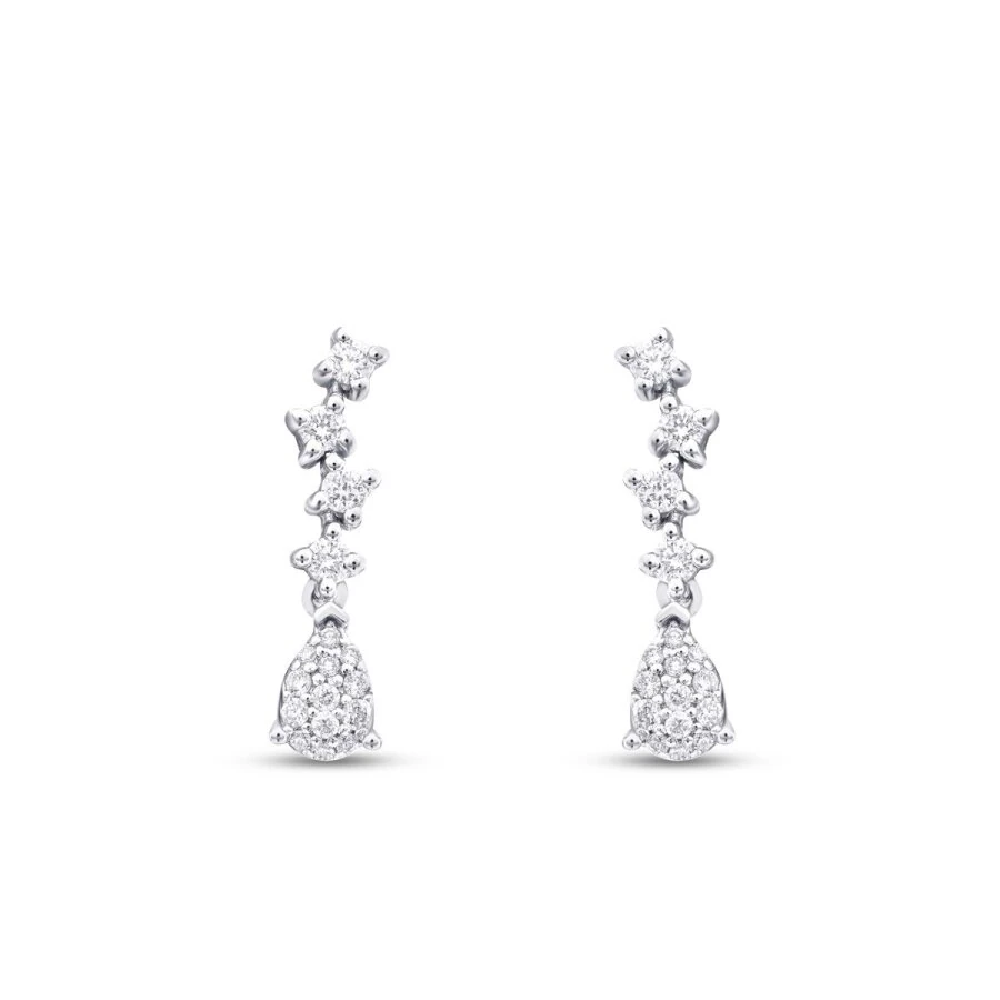 0.28 Carat Diamond Pear Trend Earrings