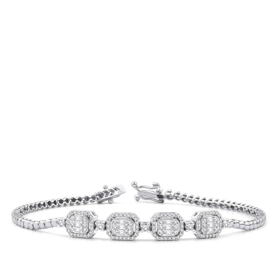 0.66 Carat Diamond Baguette Bracelet