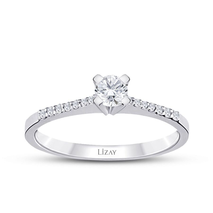 0.40 Carat Diamond Round Solitaire Engagament Ring