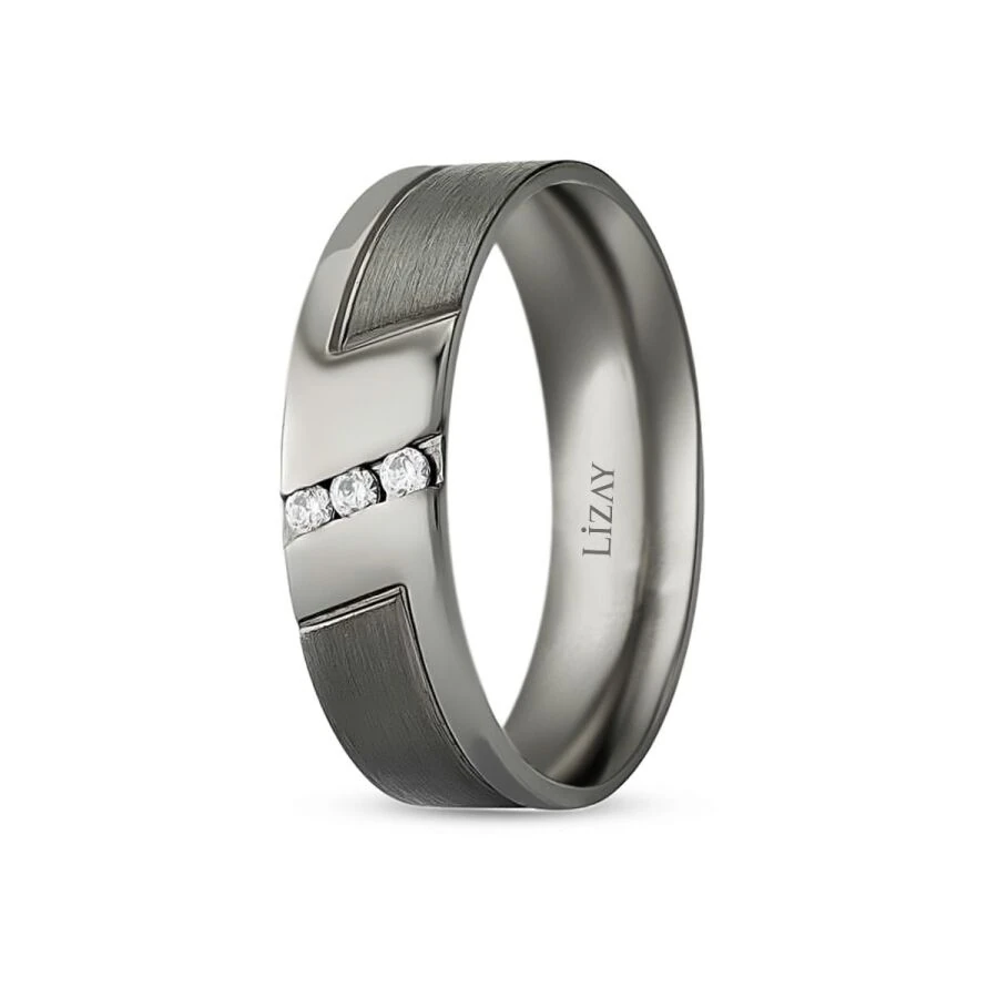 Black Gold Wedding Band