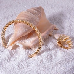 Gold Twisted Bangle