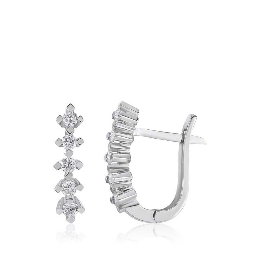 0.39 Carat Diamond Five-Stone Earrings
