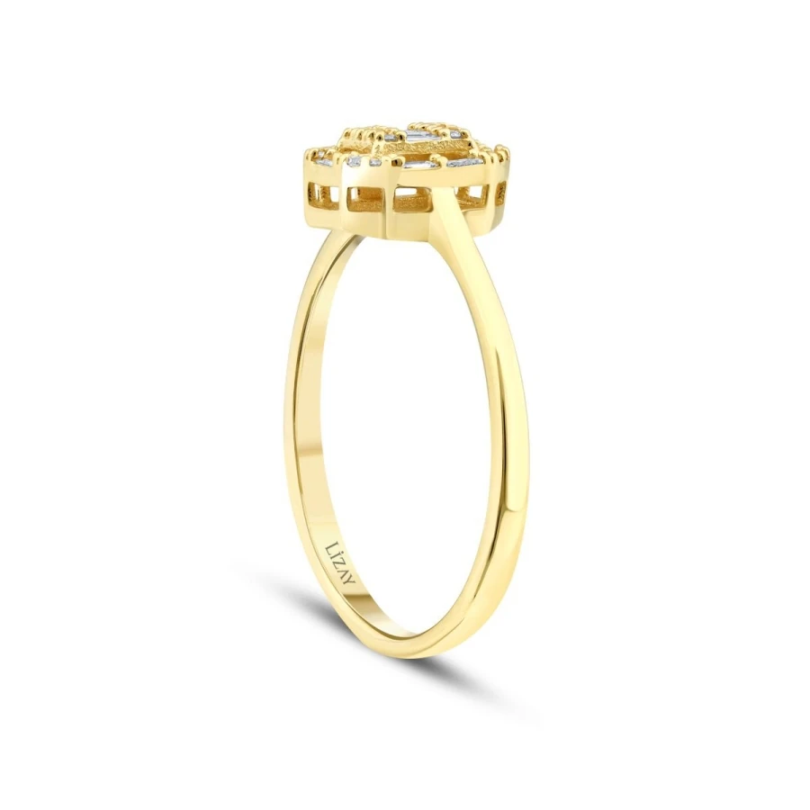 0.21 Carat Diamond Baguette Ring