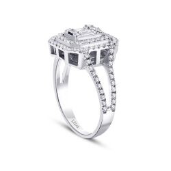 0.55 Carat Diamond Baguette Ring