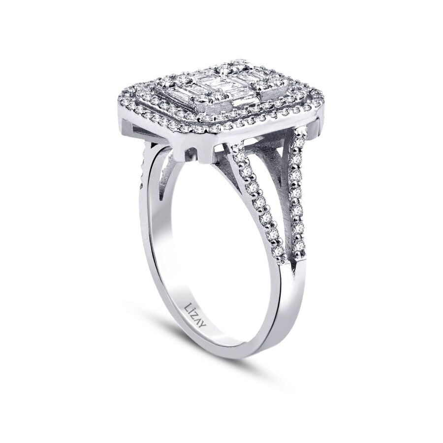 0.90 Carat Diamond Baguette Ring