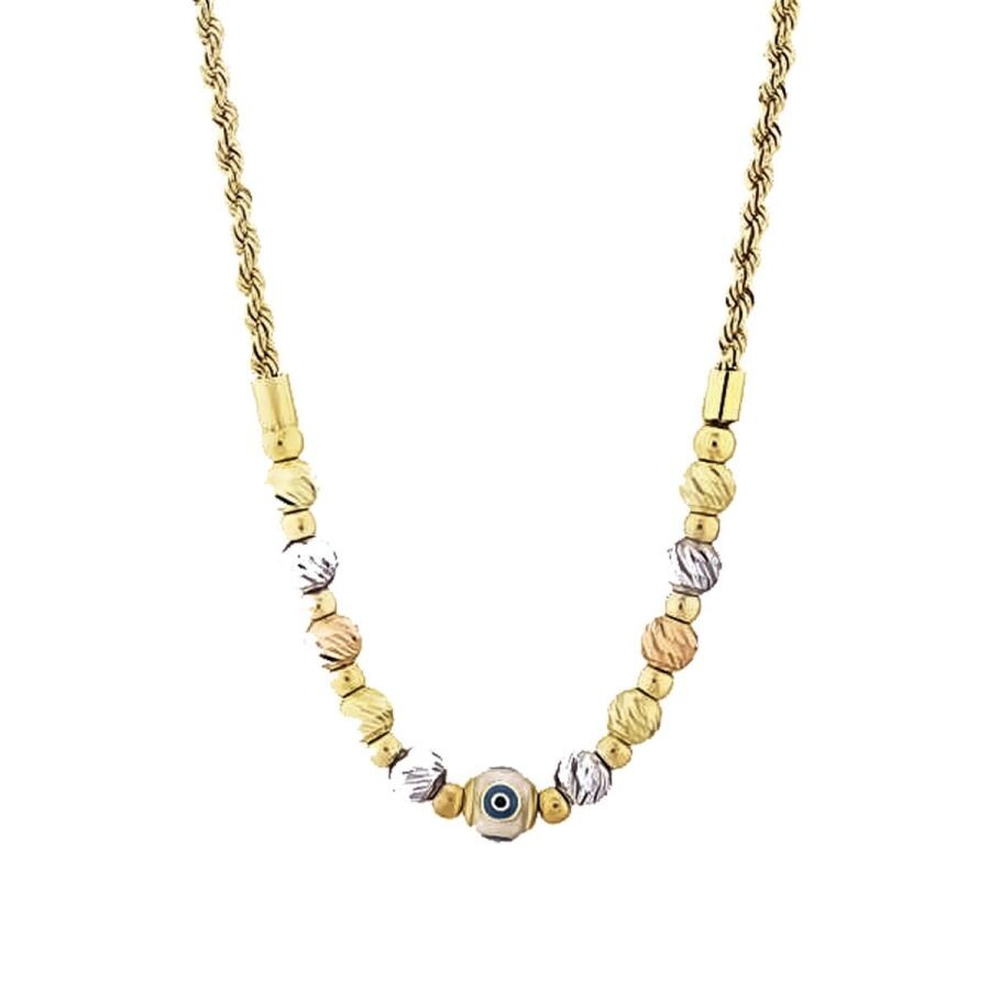 Gold Evil Eye Doric Necklace