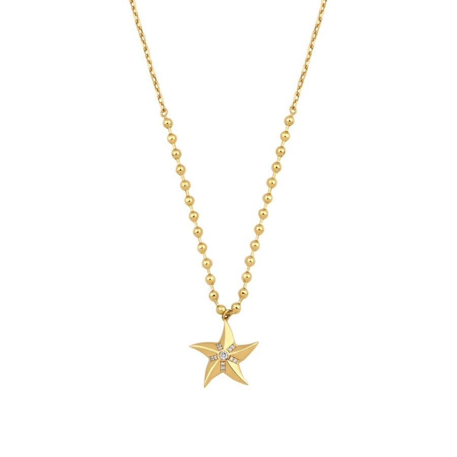 Gold Starfish Necklace