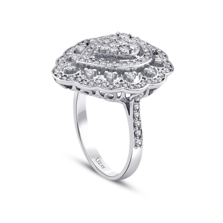 0.73 Carat Diamond Pear Trend Ring