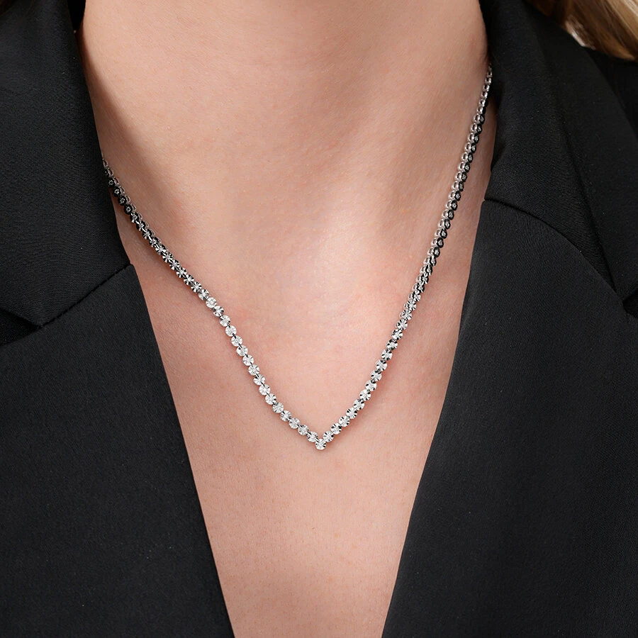 0.42 Carat Diamond Tennis Neckband