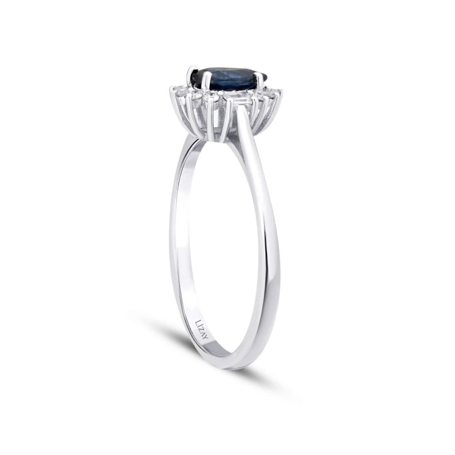 0.59 ct. Diamant Saphir Ring