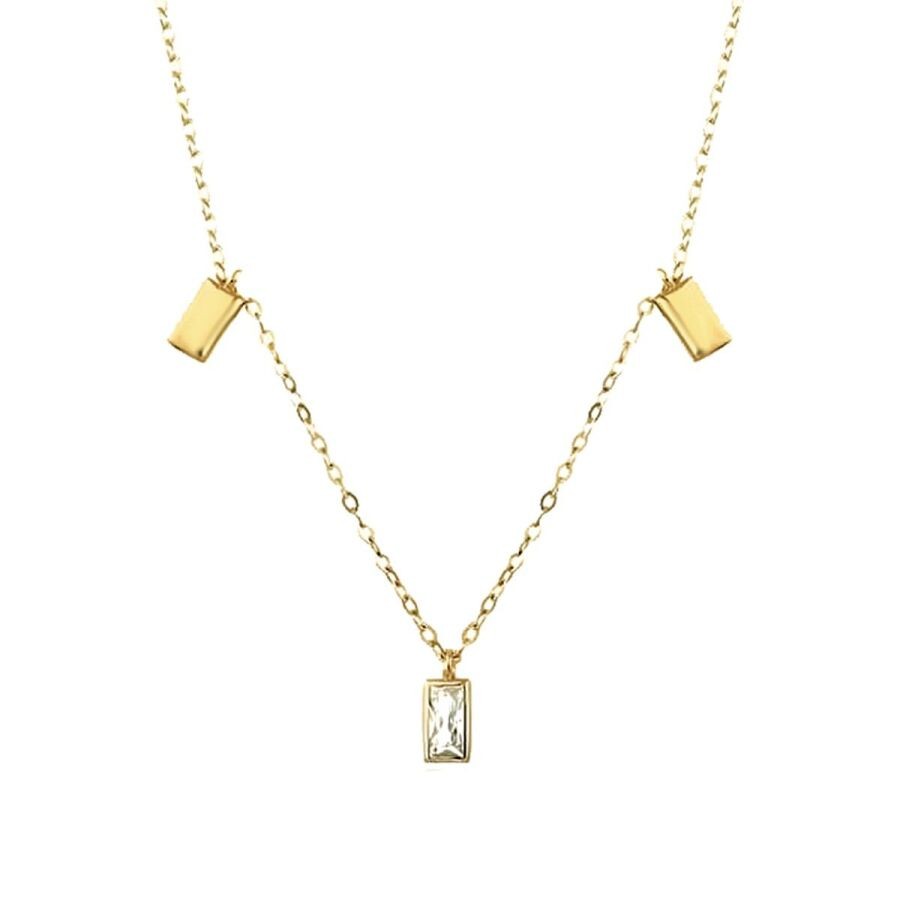 Gold Baguette Necklace