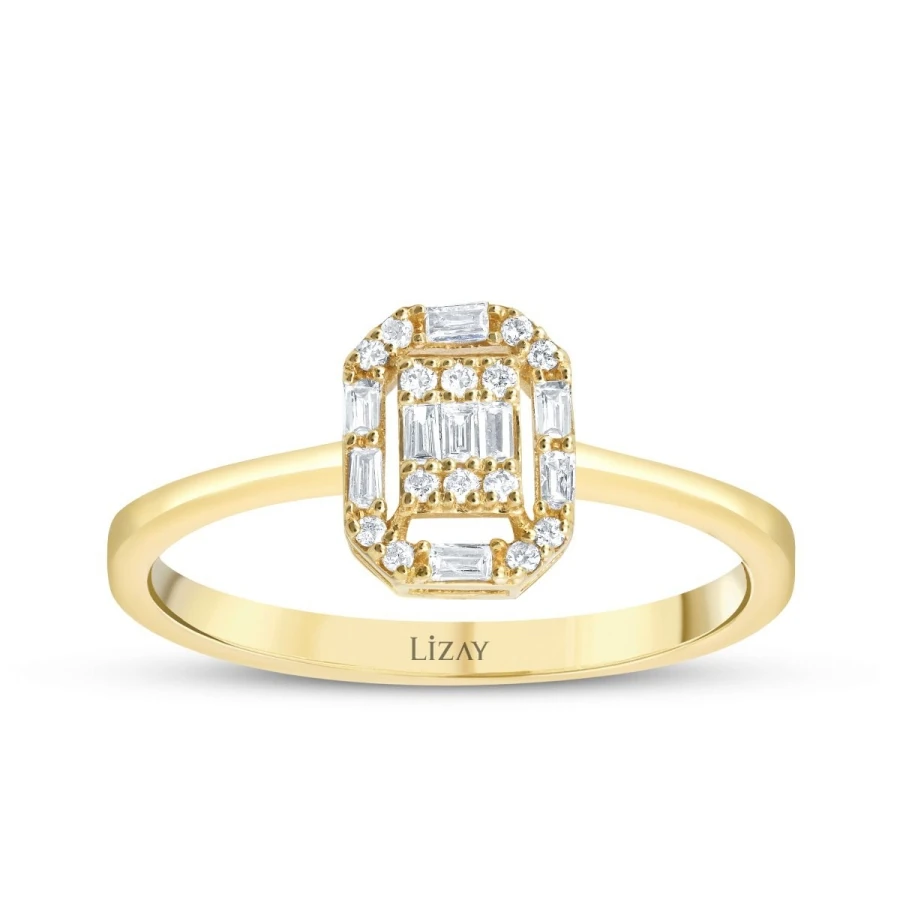 0.21 Carat Diamond Baguette Ring