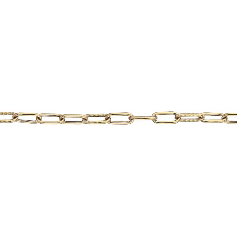 Gold Paperclip Chain Bracelet