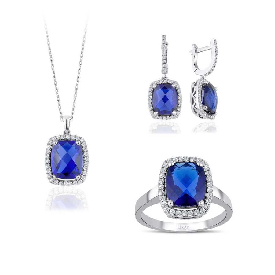 8.59 Karat Pırlanta Safir Set