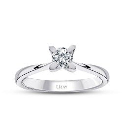 0.30 Carat Diamond Round Solitaire Engagement Ring