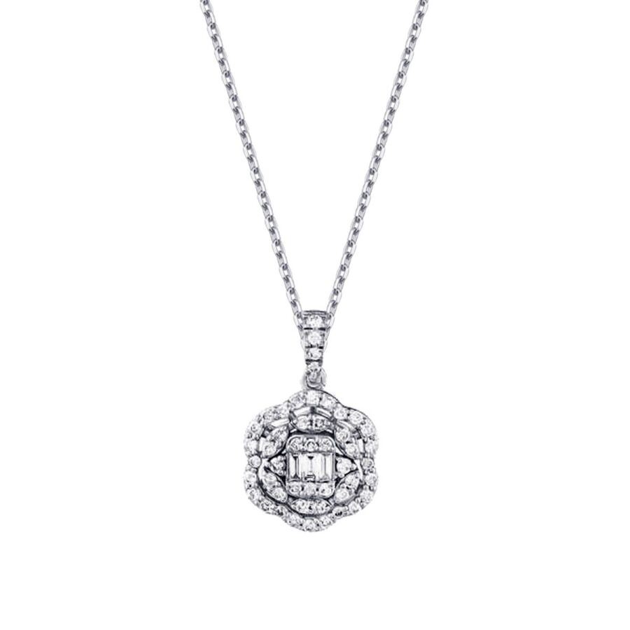 0.31 Carat Diamond Trend Baguette Necklace