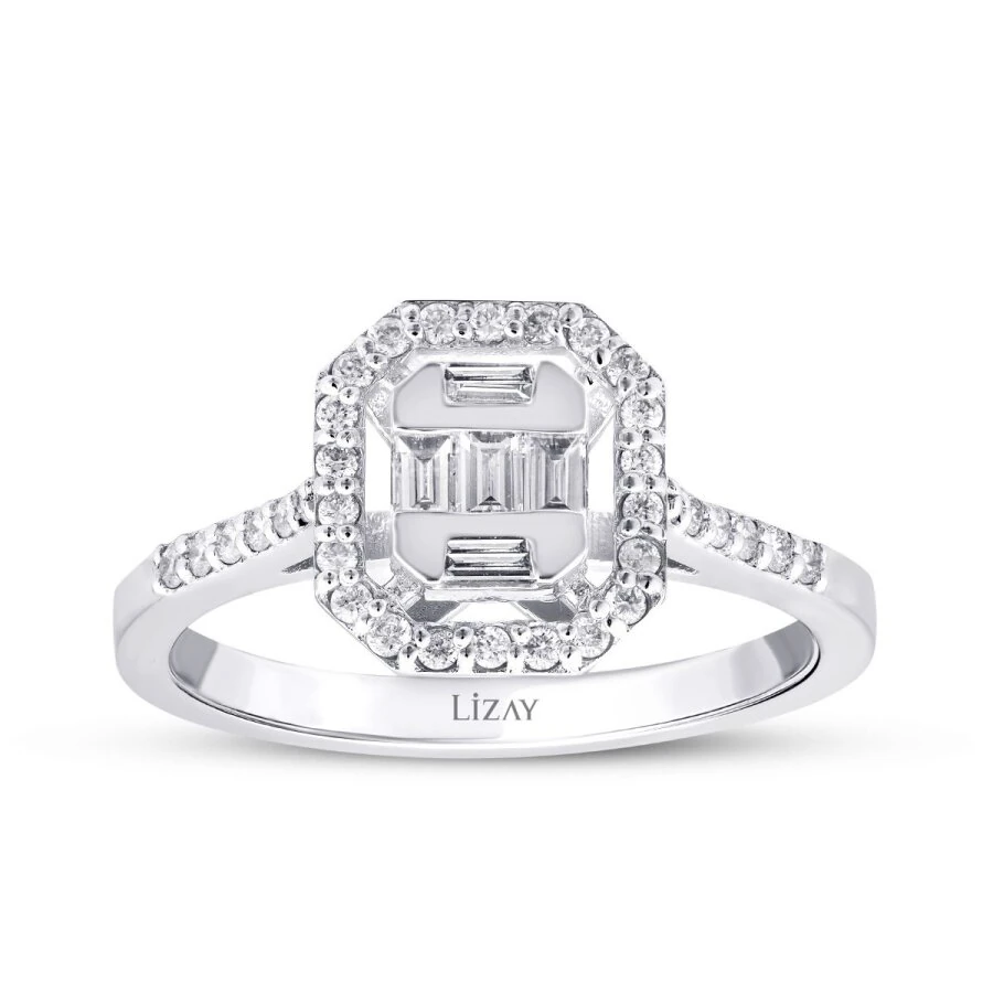 0.27 Carat Diamond Baguette Ring