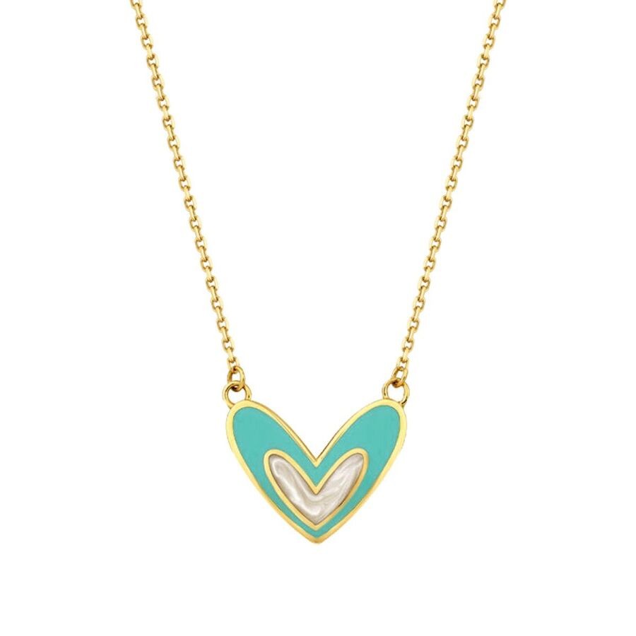 Gold Heart Trend Necklace