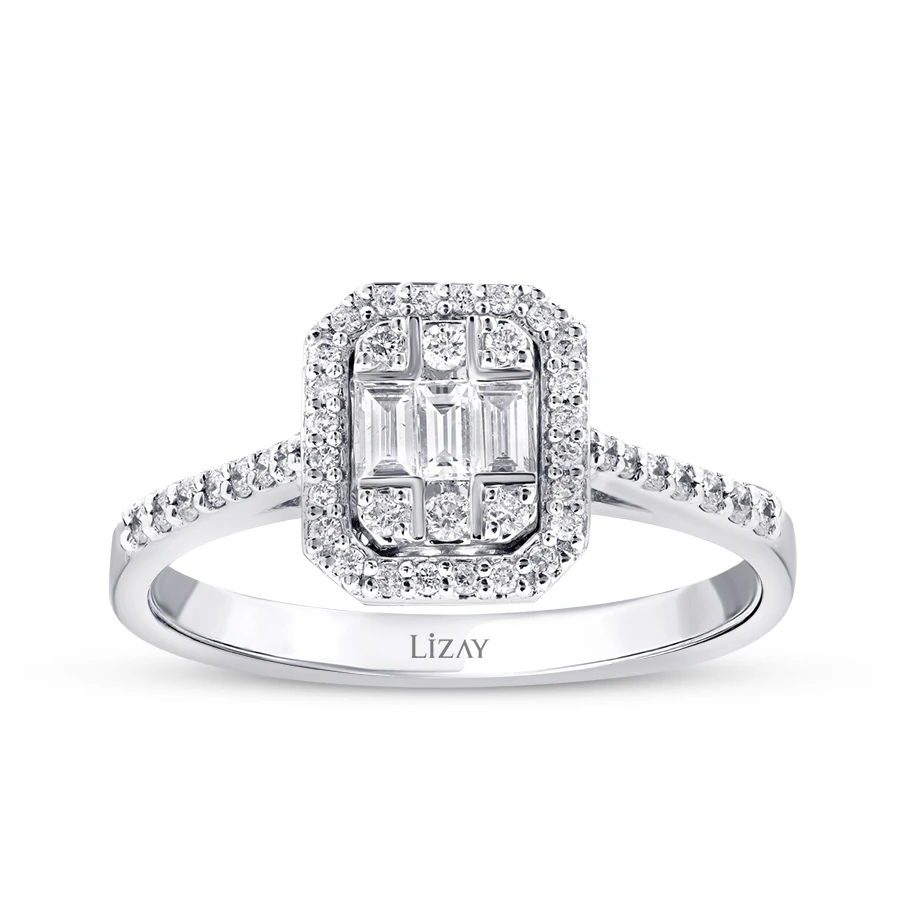 0.32 Carat Diamond Baguette Ring