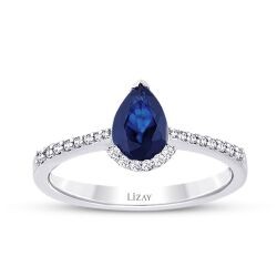 1,19 Karat Diamant Saphir Ring