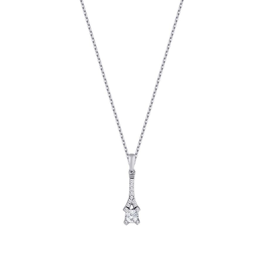 0.17 Carat Diamond Solitaire Necklace