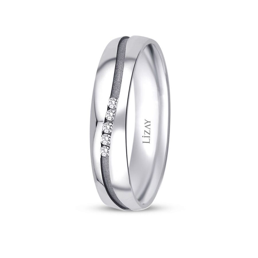 White Gold Wedding Band