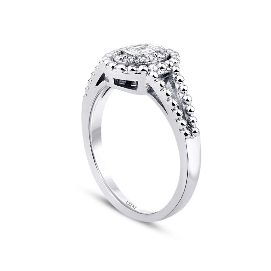 0.17 Carat Diamond Baguette Ring