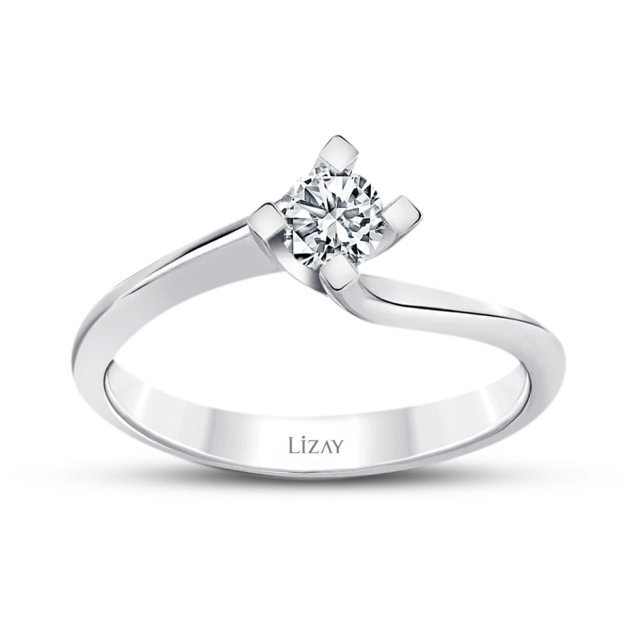 0.25 Carat Diamond Round Solitaire Engagement Ring