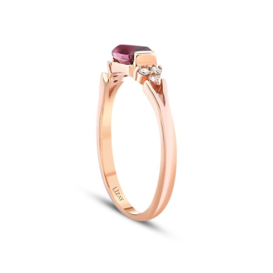 0.61 Carat Diamond Colored Stone Ring