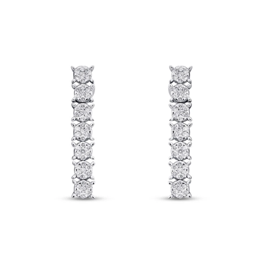 0.58 ct. Diamant Tennis Ohrringe