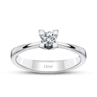0.15 Carat Diamond Round Solitaire Engagement Ring