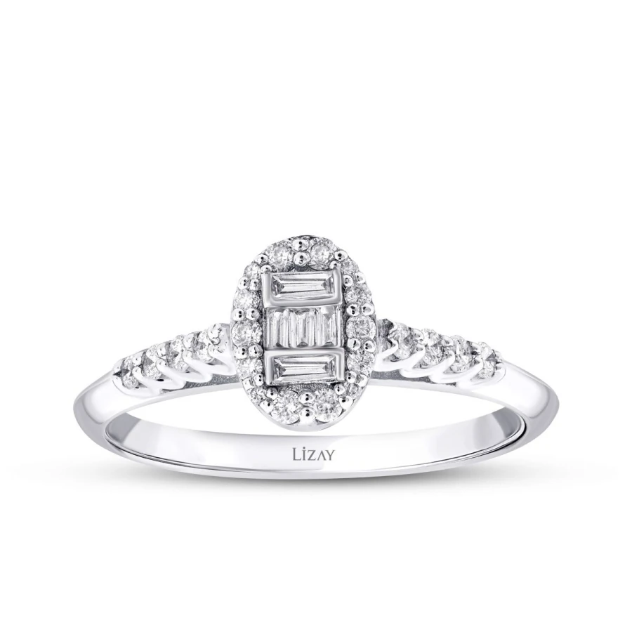 0.29 Carat Diamond Baguette Ring