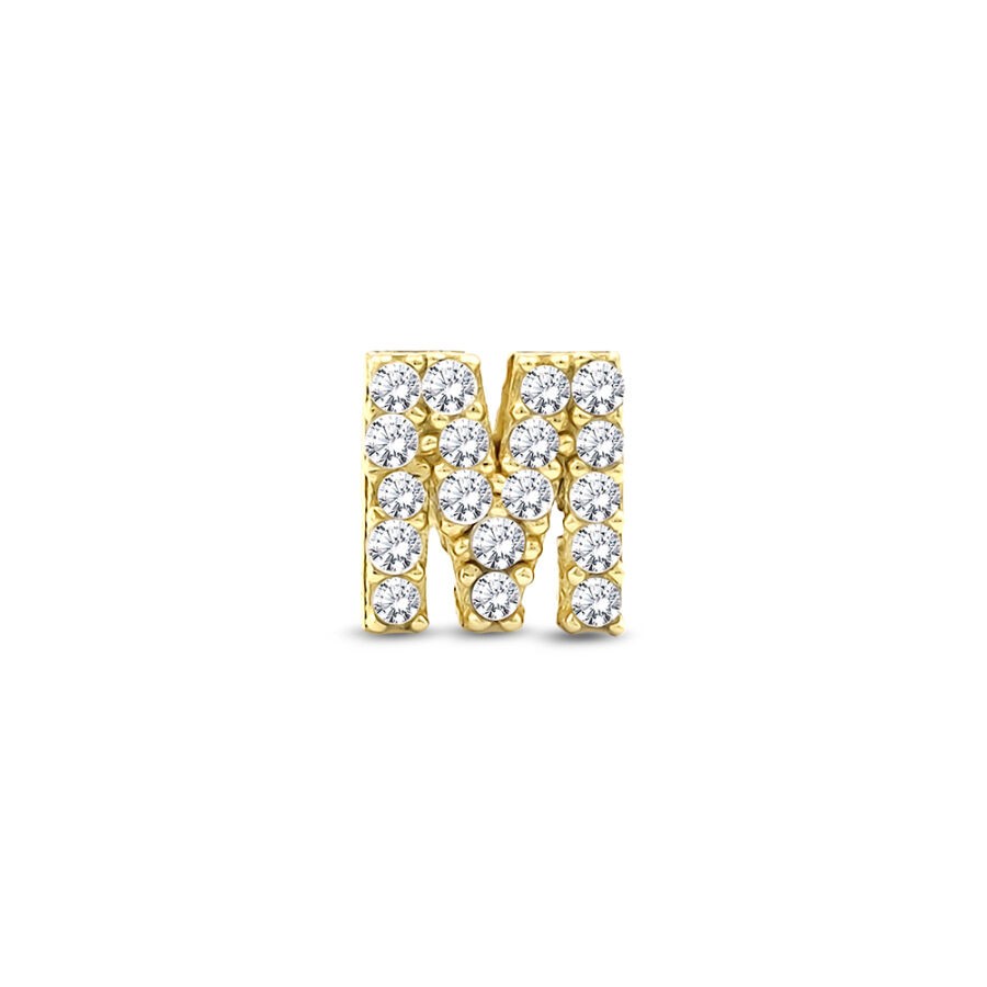 Gold Letter Tragus Earring