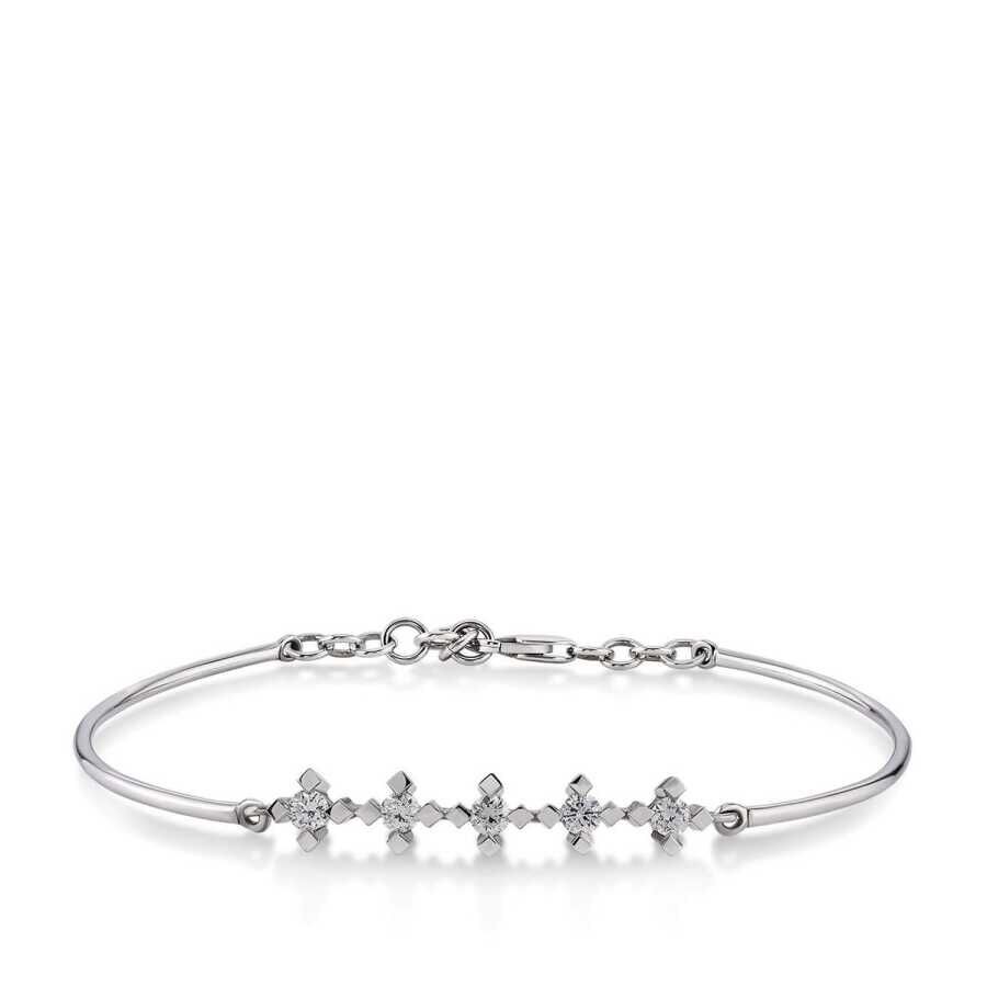 0.29 Carat Diamond Five-Stone Bangle