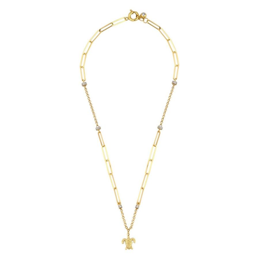 Gold Turtle Trend Necklace