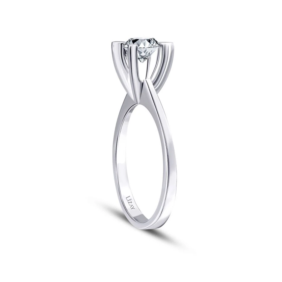 0.70 Carat Diamond Round Solitaire Engagement Ring