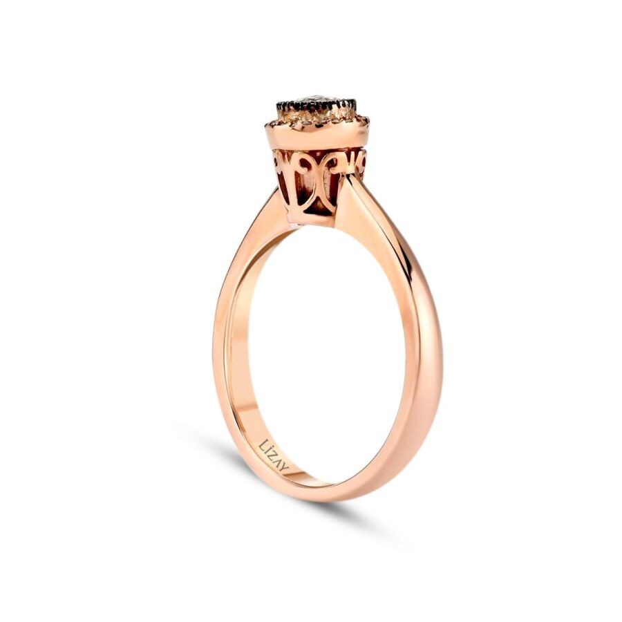 0,14 Karat Diamant Rund Solitär Ring
