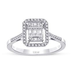 0,38 Karat Diamant Baguette Ring