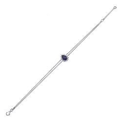 1,42 Karat Diamant Saphir Armband